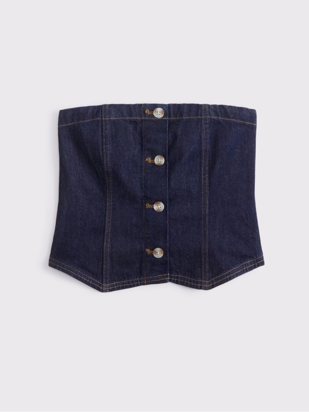 A&F Strapless Denim Tube Top XS